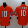 Men's Chicago Bears Mitch Trubisky #10 Orange Jersey