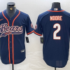 Men's Chicago Bears D.J. Moore #2 Navy Jersey