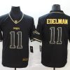 Men's New England Patriots #11 Julian Edelman Black Jersey