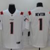 Men's New England Patriots Cam Newton #1 White Jersey