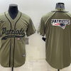 Men's New England Patriots Olive 2022 Salute To Service Limited Jersey
