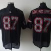 Men's New England Patriots Rob Gronkowski #87 Black Jersey