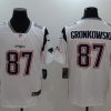 Men's New England Patriots Rob Gronkowski #87 White Jersey