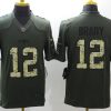 Men's New England Patriots Tom Brady #12 Army Green Jersey