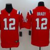 Men's New England Patriots Tom Brady #12 Red Jersey