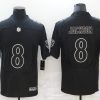 Men's Baltimore Ravens #8 Lamar Jackson Black Alternate Jersey