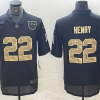 Men's Baltimore Ravens Derrick Henry #22 Black Jersey