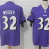 Men's Baltimore Ravens Eric Weddle #32 Purple Jersey