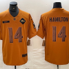 Men's Baltimore Ravens Kyle Hamilton #14 Brown 2023 Salute To Service Limited Jersey