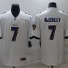 Men's Baltimore Ravens Trace McSorley #7 White Jersey