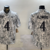 Men's Baltimore Ravens Zay Flowers #4 Arctic Camo 2024 Salute to Service Limited Jersey