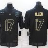 Men's Buffalo Bills #17 Josh Allen Black Jersey