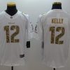 Men's Buffalo Bills Jim Kelly #12 White Jersey