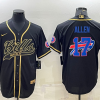 Men's Buffalo Bills Josh Allen #17 Black Jersey Joint Edition