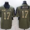 Men's Buffalo Bills Josh Allen #17 Brown Jersey