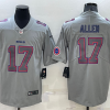 Men's Buffalo Bills Josh Allen #17 Gray Atmosphere Jersey