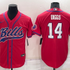Men's Buffalo Bills Stefon Diggs #14 Red Jersey Joint Edition