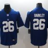 Men's New York Giants #26 Saquon Barkley Jersey Blue