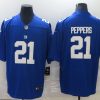 Men's New York Giants Jabrill Peppers #21 Blue Jersey