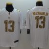 Men's New York Giants Odell Beckham Jr. #13 White Authentic Jersey