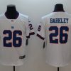 Men's New York Giants Saquon Barkley #26 White Jersey