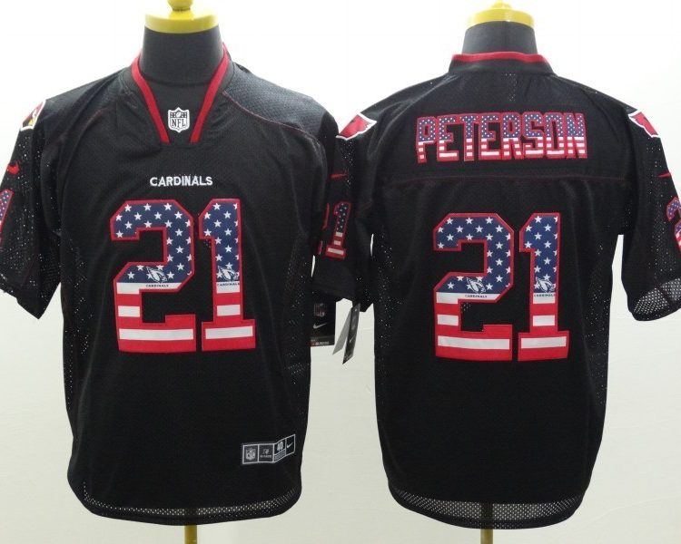 Men's Arizona Cardinals Patrick Peterson #21 Black Jersey