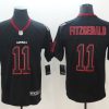Men's Arizona Cardinals Larry Fitzgerald #11 Black Authentic Jersey
