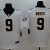 Men's New Orleans Saints #9 Drew Brees Team Jersey White