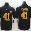 Men's New Orleans Saints Alvin Kamara #41 Black Jersey