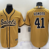Men's New Orleans Saints Alvin Kamara #41 Yellow Jersey Joint Edition