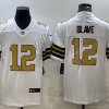 Men's New Orleans Saints Chris Olave #12 White Jersey