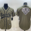 Men's New Orleans Saints Olive 2022 Salute To Service Retired Limited Jersey