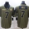 Men's New Orleans Saints Taysom Hill #7 Brown Jersey