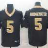 Men's New Orleans Saints Teddy Bridgewater #5 Black Jersey
