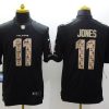 Men's Atlanta Falcons #11 Julio Jones Black Authentic Jersey