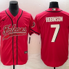 Men's Atlanta Falcons Bijan Robinson #7 Red Jersey Joint Edition