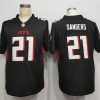 Men's Atlanta Falcons Deion Sanders #21 Black Jersey