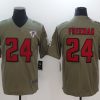 Men's Atlanta Falcons Devonta Freeman #24 Brown Jersey