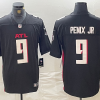 Men's Atlanta Falcons Michael Penix Jr. #9 Black 2024 NFL Draft First Round Pick Jersey