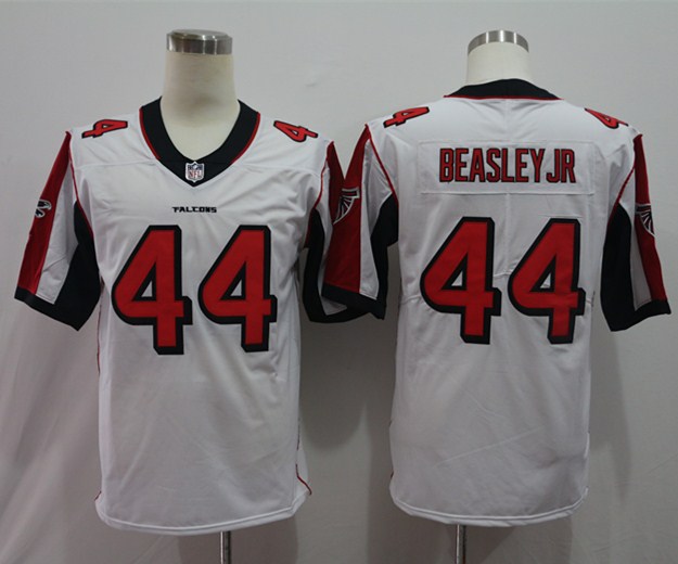 Men's Atlanta Falcons Vic Beasley #44 White Jersey