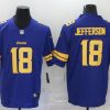 Men's Minnesota Vikings Justin Jefferson #18 Purple Jersey