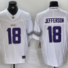 Men's Minnesota Vikings Justin Jefferson #18 White Alternate Vapor F.U.S.E. Elite Jersey