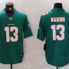 Men's Miami Dolphins Dan Marino #13 Green Jersey