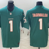 Men's Miami Dolphins Tua Tagovailoa #1 Green Aqua Legend Jersey