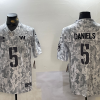 Men's Washington Commanders Jayden Daniels #5 Arctic Camo 2024 Salute to Service Limited Jersey