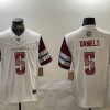 Men's Washington Commanders Jayden Daniels #5 White Jersey