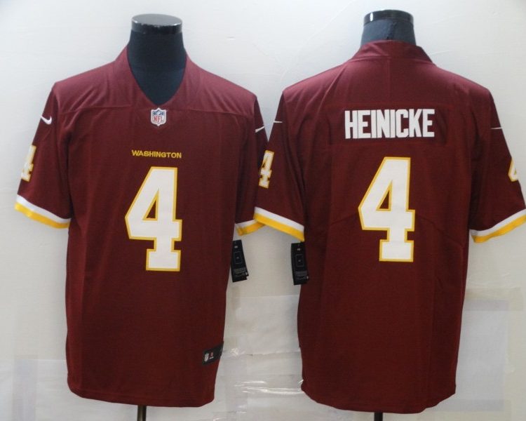 Men's Washington Commanders Taylor Heinicke #4 Red Jersey