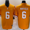 Men's Tampa Bay Buccaneers Baker Mayfield #6 Orange Throwback Jersey
