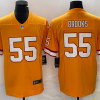 Men's Tampa Bay Buccaneers Derrick Brooks #55 Orange Throwback Jersey