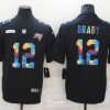 Men's Tampa Bay Buccaneers Tom Brady #12 Black Jersey